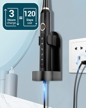 Load image into Gallery viewer, Ultrasonic Electric Toothbrushes for Adults - Rechargeable Sonic Toothbrush with Travel Case,Battery Powered Toothbrush, Electric Tooth Brush Travel Toothbrush with 8 Dupont Heads