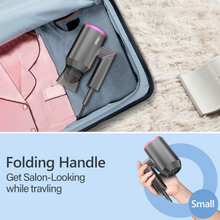 Load image into Gallery viewer, Hair Dryer Travel Hairdryers for Women Men-DEWILY Powerful Foldable Ironic Hair Dryers for Curly Hair and Straight Hairļ¼Small Blow Dryer for Women Men, Fast Drying