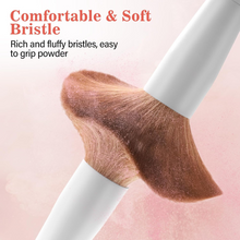 Load image into Gallery viewer, Professional 20PCs Makeup Brush Set, LUXBRU with Foundation Eyebrow Blending Concealer Blush Eyeshadow Contour Powder Brush, Brushes Kit with Travel Case & 2 Powder Puff-White