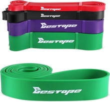 Load image into Gallery viewer, BESTOPE PRO Resistance Band Pull Up Assist Band Premium Latex Durable Workout Exercise Loop band Stretch Training Fitness Band Green for Men Women Home Gym Powerlifting Yoga