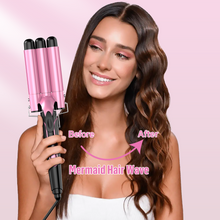 Load image into Gallery viewer, Waver Curling Iron Curling Wand - BESTOPE PRO 5 in 1 Curling Wand Set with 3 Barrel Hair Crimper for Women, Fast Heating Crimper Wand Curler in All Hair Type, Women Gifts-Pink