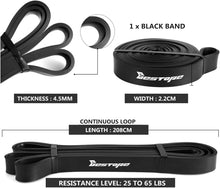 Load image into Gallery viewer, BESTOPE PRO Resistance Band Pull Up Assist Band Premium Latex Durable Workout Exercise Loop band Stretch Training Fitness Band Green for Men Women Home Gym Powerlifting Yoga