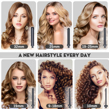 Load image into Gallery viewer, Bestope Curling Iron Large and Small Curls Set - 6-in-1 with Various Attachments Antistatic Ceramic Tourmaline Coating Wave Iron for Beach Waves