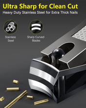 Load image into Gallery viewer, BESTOPE PRO Nail Clippers 2PCs Nail Cutter Set Stainless Steel Fingernails Toenails Clippers for Men Women Sturdy Nail Clipping Kit,2 Count (Pack of 1)