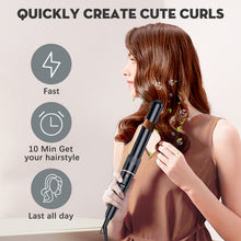 Load image into Gallery viewer, Bestope Curling Iron Large and Small Curls Set - 6-in-1 with Various Attachments Antistatic Ceramic Tourmaline Coating Wave Iron for Beach Waves