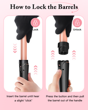 Load image into Gallery viewer, BESTOPE PRO 5 in 1 Curling Iron, Curling Wand Set with Negative Ion Thermal Brush and 4 Interchangeable Ceramic Curling Irons (0.35“-1.5”), Fast Heating Crimper Hair Tool in All Hair Type