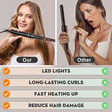 Load image into Gallery viewer, Bestope Curling Iron Large and Small Curls Set - 6-in-1 with Various Attachments Antistatic Ceramic Tourmaline Coating Wave Iron for Beach Waves