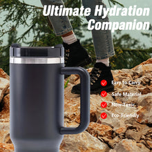 Load image into Gallery viewer, 40oz V2 large capacity tumbler, With Handle And Straw Lid, Insulated Reusable Stainless Steel Water Bottles Travel Mug Coffee Cup car cup water cup For Men Women Outdoor Camping Driving, gift