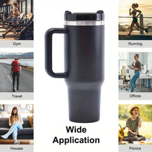 Load image into Gallery viewer, 40oz V2 large capacity tumbler, With Handle And Straw Lid, Insulated Reusable Stainless Steel Water Bottles Travel Mug Coffee Cup car cup water cup For Men Women Outdoor Camping Driving, gift