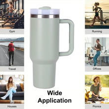 Load image into Gallery viewer, 40oz V2 large capacity tumbler, With Handle And Straw Lid, Insulated Reusable Stainless Steel Water Bottles Travel Mug Coffee Cup car cup water cup For Men Women Outdoor Camping Driving, gift
