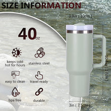 Load image into Gallery viewer, 40oz V2 large capacity tumbler, With Handle And Straw Lid, Insulated Reusable Stainless Steel Water Bottles Travel Mug Coffee Cup car cup water cup For Men Women Outdoor Camping Driving, gift