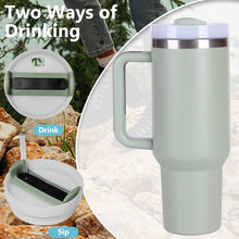 Load image into Gallery viewer, 40oz V2 large capacity tumbler, With Handle And Straw Lid, Insulated Reusable Stainless Steel Water Bottles Travel Mug Coffee Cup car cup water cup For Men Women Outdoor Camping Driving, gift