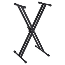 Load image into Gallery viewer, 5 Core Keyboard Stand Digital Piano Riser Adjustable X Style Heavy Duty Electric Key Board Casio Synth Holder Foldable Portable Fits 54 61 88 Keys - KS 2X