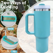 Load image into Gallery viewer, 40oz V2 large capacity tumbler, With Handle And Straw Lid, Insulated Reusable Stainless Steel Water Bottles Travel Mug Coffee Cup car cup water cup For Men Women Outdoor Camping Driving, gift