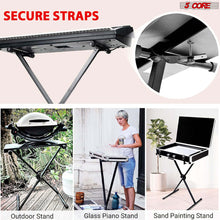 Load image into Gallery viewer, 5 Core Keyboard Stand Digital Piano Riser Adjustable X Style Electric Key Board Casio Synth Holder Foldable Portable Fits 54 61 88 Keys - KS 1X