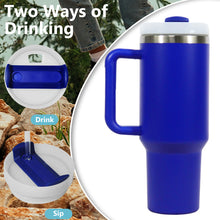 Load image into Gallery viewer, 40oz V2 large capacity tumbler, With Handle And Straw Lid, Insulated Reusable Stainless Steel Water Bottles Travel Mug Coffee Cup car cup water cup For Men Women Outdoor Camping Driving, gift