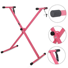 Load image into Gallery viewer, 5 Core Keyboard Stand Digital Piano Riser Adjustable X Style Electric Key Board Casio Synth Holder Foldable Portable Fits 54 61 88 Keys - KS 1X