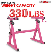 Load image into Gallery viewer, 5 Core Keyboard Stand Z Style Height Width Adjustable Portable Heavy Duty Electric Piano Stands - PINK - KS Z1 BPNK HD