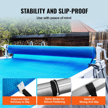Load image into Gallery viewer, VEVOR Pool Cover Reel, Aluminum Solar Cover Reel 20 ft, Above Ground Swimming Pool Cover Reel Set , Fits for 3-20 ft Width Swimming Pools