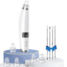 Load image into Gallery viewer, Blackhead Remover Vacuum Professional Pore Cleaner, Electric Acne Extractor , USB Rechargeable Blackhead Remover Tool Kit with 3 Modes 6 Suction Probes
