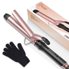 Load image into Gallery viewer, BESTOPE PRO Curling Iron 1.25 inch, 1 1/4 in Hair Curling Wand Tourmaline Ceramic Coating Hair Curler with Cool Tip Glove