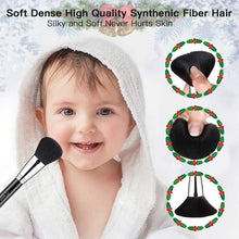 Load image into Gallery viewer, BESTOPE Pro 16Pcs Makeup Brushes Set, 4Pcs Beauty Blender Sponge Set and 1 Brush Cleaner, Premium Synthetic Foundation Brushes Blending Face Powder Eye Shadows Make Up Brushes Kit