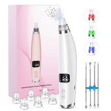 Load image into Gallery viewer, Mitesserentferner Vakuum Porensauger Multifunktions Mitessersauger Heizmodus 3 Modi BESTOPE Pro mit 6 Ersatzsonden und 4 Komedonenquetscher Set