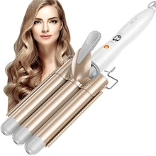 Load image into Gallery viewer, Hair Waver 3 Barrel Curling Wand - Hair Curler for Long Hair 25mm with 2 Temperature Control 30s Quick Heating for Long or Short Hair