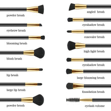 Load image into Gallery viewer, BESTOPE PRO Makeup Brushes Makeup Brush Set Professional Face Eye Blush Foundation Brushes for Powder Liquid Cream - 15 Count