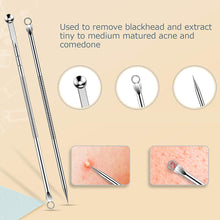 Load image into Gallery viewer, Blackhead Remover Tool Kit 7 Pcs Spot Remover Kit for Remove Acne Comedones Whitehead Spot Pimple Zit Ingrown Hair Eyebrow Tweezers Spot Tool Kit