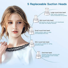 Load image into Gallery viewer, Blackhead Remover Vacuum Professional Pore Cleaner, Electric Acne Extractor , USB Rechargeable Blackhead Remover Tool Kit with 3 Modes 6 Suction Probes