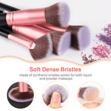 Load image into Gallery viewer, BESTOPE Pro Makeup Brushes 16 PCs Makeup Brush Set Premium Synthetic Foundation Brush Blending Face Powder Blush Concealers Eye Shadows Make Up Brushes Kit (Rose Golden)