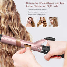 Load image into Gallery viewer, BESTOPE PRO Curling Iron 1.25 inch, 1 1/4 in Hair Curling Wand Tourmaline Ceramic Coating Hair Curler with Cool Tip Glove