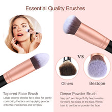 Load image into Gallery viewer, Ensemble de pinceaux de maquillage professionnels Rose doré