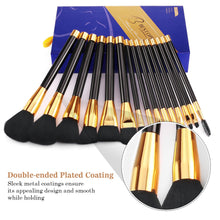 Load image into Gallery viewer, BESTOPE PRO Makeup Brushes Makeup Brush Set Professional Face Eye Blush Foundation Brushes for Powder Liquid Cream - 15 Count