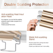 Load image into Gallery viewer, Hair Waver 3 Barrel Curling Wand - Hair Curler for Long Hair 25mm with 2 Temperature Control 30s Quick Heating for Long or Short Hair