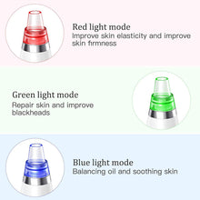 Load image into Gallery viewer, Aspirateur point noir, point noir extracteur,aspirateur point noir visage, machine point noir visage rechargeable avec 3 modes 6 sondes d'aspiration et écran éliminer Les Blackheads