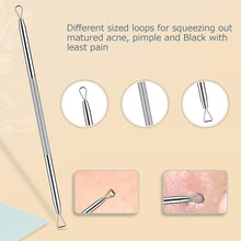 Load image into Gallery viewer, Blackhead Remover Tool Kit 7 Pcs Spot Remover Kit for Remove Acne Comedones Whitehead Spot Pimple Zit Ingrown Hair Eyebrow Tweezers Spot Tool Kit
