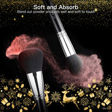Load image into Gallery viewer, BESTOPE Pro 16Pcs Makeup Brushes Set, 4Pcs Beauty Blender Sponge Set and 1 Brush Cleaner, Premium Synthetic Foundation Brushes Blending Face Powder Eye Shadows Make Up Brushes Kit