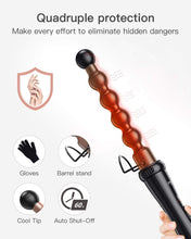 Load image into Gallery viewer, BESTOPE PRO Curling Iron 5 in 1 Curling Wand Set with 5 Interchangeable Ceramic Tourmaline Barrels 0.35"-1.25", Include Heat Resistant Glove and Clips,Black
