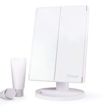 Load image into Gallery viewer, Makeup Mirror with Lights 21 Led Light Up Mirror with 2X/3X Magnification Vanity Mirror with Lights Touch Screen 180 Degree Rotation Dual Power Supply