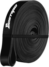 Load image into Gallery viewer, Long Resistance Band Exercise Band, Premium Black Pull Up Resistance Band for Women and Men, Ideal for Home Gym Fitness, Yoga, Pilates, Powerlifting
