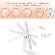 Load image into Gallery viewer, Makeup Mirror with Lights 21 Led Light Up Mirror with 2X/3X Magnification Vanity Mirror with Lights Touch Screen 180 Degree Rotation Dual Power Supply