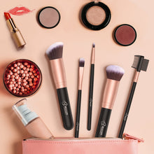 Load image into Gallery viewer, Ensemble de pinceaux de maquillage professionnels Rose doré