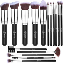 Load image into Gallery viewer, BESTOPE Pro Makeup Brushes 16 Pieces Makeup Brush Set (Silver)