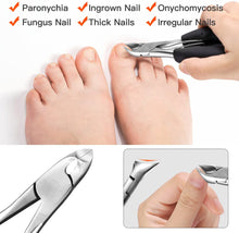 Load image into Gallery viewer, Toenail Clippers for Thick Nails Clippers for Thick Ingrown Hard Toe Nail Fingernail Strong Big Nail Scissors Nippers