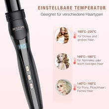 Load image into Gallery viewer, Lockenstab Set BESTOPE Pro Upate Lockenstäbe 6 in 1 Welleneisen mit Lockenwickler 30s schnelle Heizung Wellenstyler Keramikbeschichtung mit LCD-Display