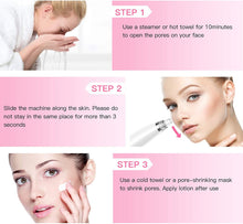 Load image into Gallery viewer, Aspirateur point noir, point noir extracteur,aspirateur point noir visage, machine point noir visage rechargeable avec 3 modes 6 sondes d'aspiration et écran éliminer Les Blackheads
