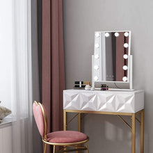 Load image into Gallery viewer, Miroir Maquillage avec 12 Ampoules LED , Miroir Cosmétique 3 Couleur Réglable, Grand Miroir de Maquillage Lumineux avec Support pour Téléphone Portable