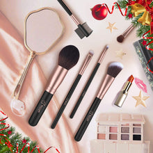 Load image into Gallery viewer, BESTOPE PRO 18 Pcs Makeup Brushes Premium Synthetic Fan Foundation Powder Kabuki Brushes Concealers Eye Shadows Make Up Brushes Kit, Rose Gold